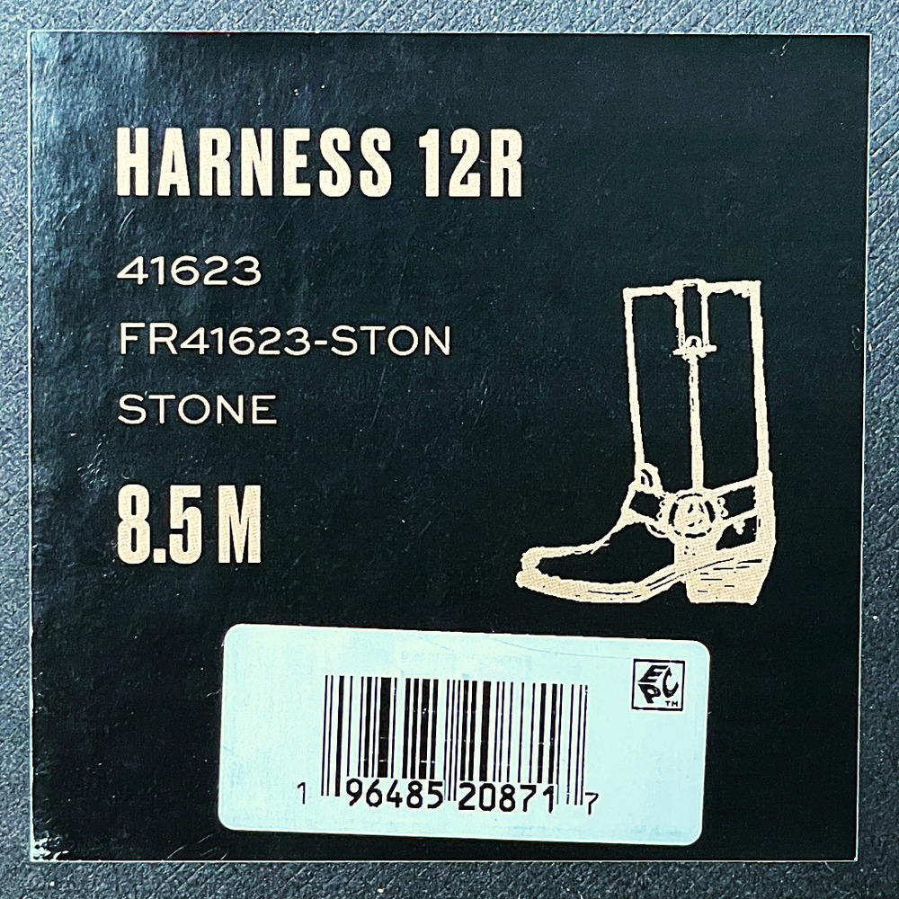 Frye Harness 12R Stone Leather Moto Boots New In Box NWT - Picture 12 of 14
